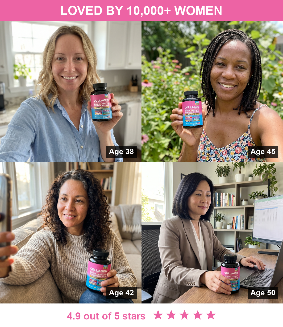 Loved by 10,000+ Women - 14-in-1 Collagen Complex